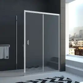 Душевой уголок Veconi Rovigo RV-040 110х90х185, профиль Хром, стекло прозрачное (RV040-11090-01-C1)