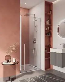 Душевая дверь Cezares Liner 100 см, LINER-B-12-100-C-Cr-R, профиль Хром, стекло Прозрачное