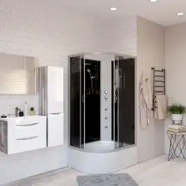 Душевая кабина Niagara Classic 120х80х200 NG-2510-14RBKG высокий поддон, с гидромассажем, 25101434RBKG