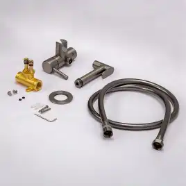 Гигиенический душ со смесителем AVS Slimmer 811-131-GM, оружейная сталь