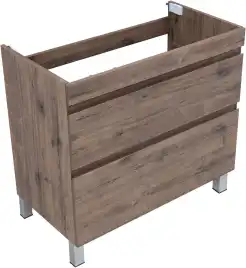 Тумба под раковину Aquanet Нота New 90 напольная, дуб веллингтон табак, 344145