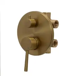 Встраиваемая душевая система AVS SLIMMER 811-141-BG с изливом, брашированное золото