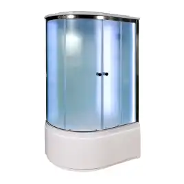 Душевая кабина AvaCan D120SRLED 120x80 см, высокий поддон, с крышей, правая