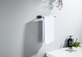 Держатель полотенец Aquatek Либра AQ4319MB, Черный матовый