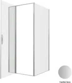 Душевой уголок Allen Brau Priority 90x100 3.31026.BA + 3.31047.BA серебро браш