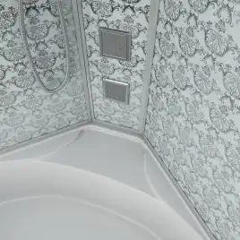 Душевая кабина Niagara Luxe 120х120х215 NG-7744W высокий поддон, с гидромассажем