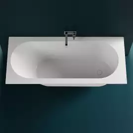 Ванна Salini ORNELLA KIT 170х70 102423M из материала S-Stone, Белая матовая