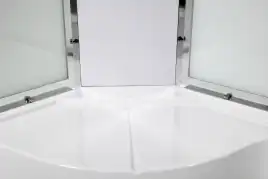 Душевая кабина AvaCan EM5011EL 110x110 см, высокий поддон, с крышей