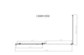 Душевой уголок Vincea Slim-N 130х80 VSR-4SN8013CLGM, дверь раздвижная, профиль вороненая сталь, стекло прозрачное