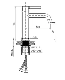Смеситель для раковины Vincea Villa VBF-1VL1CH однорычажный, хром