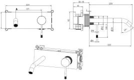 Смеситель для раковины Allen Brau Priority 4.0 5.31D03-BN (с внутренней частью) никель браш