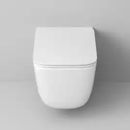 Подвесной унитаз Grossman GR-4409SQ безободковый, смыв торнадо, Белый глянцевый