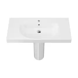 Раковина KERAMA MARAZZI BUONGIORNO подвесная\мебельная, 100 см, белая глянцевая, BG.wb.100