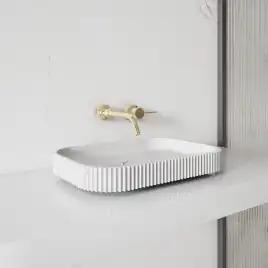 Раковина накладная ABBER STEIN 50х35х6 AS2602, прямоугольная, белая матовая