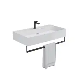 Раковина KERAMA MARAZZI LOGICA мебельная\подвесная, с одним отверстием 90 см, белая глянцевая, LO.wb.90.1