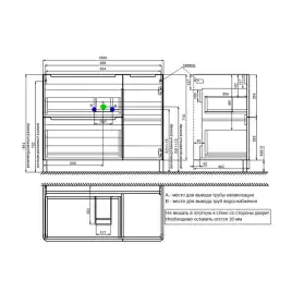 Тумба с раковиной IDDIS Edifice 100, напольная, Белая, EDI10WFi95K