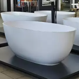 Ванна из литьевого мрамора  Aqua de Marco Caprice 160х80х60 Solid Perfection 1160WCAPR_SOL, Белая матовая