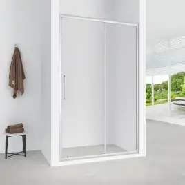 Душевая дверь Loranto 100 CS-AB03C-100, профиль хром, стекло Прозрачное