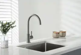 Смеситель для кухни Aquatek Европа AQ1382BGM, Оружейная сталь