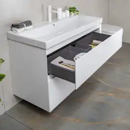 Тумба с раковиной AVS Гармония 100 белая, N821-07-1000WG-02-1010WG