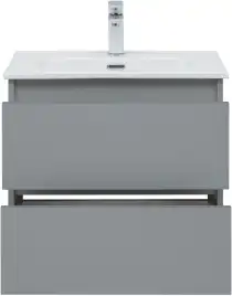 Тумба под раковину Aquanet Вега 2.0 60 мисти грин, подвесная, 337959