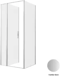 Душевой уголок Allen Brau Priority 90x80 3.31026.BA + 3.31041.BA серебро браш