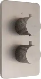 Смеситель для ванны Allen Brau Priority 5.3U123-MG (с внутренней частью, 3 выхода) графит браш