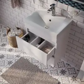 Тумба с раковиной IDDIS Zodiac 50, подвесная, Белая, ZOD5CB0i95K