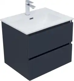Тумба под раковину Aquanet Вега 2.0 60 маренго, подвесная, 337947