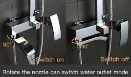 Душевая система Gappo G2407 с поворотным изливом, Хром