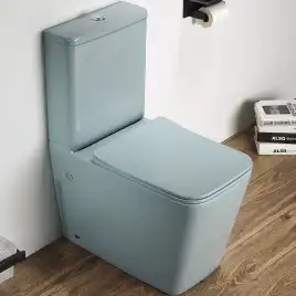 Унитаз-компакт CeramaLux 2170AXMLG, безободковый, с бачком и сидением микролифт Зеленый