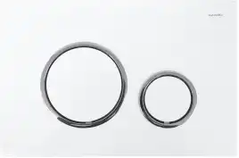 Кнопка смыва Azario AZ-8200-0045 двойная, белый+хром