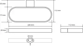 Кольцо для полотенец 22 см BEMETA ORGANIC Хром 157104061