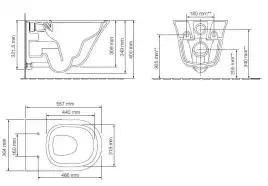 Подвесной унитаз, безободковый Jacob Delafon Vive E28078RU-0, белый