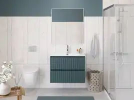 Тумба под раковину BelBagno UNO-MINI-1000-2C-SO-AO подвесная, Голубой Матовый