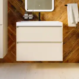 Тумба с раковиной AVS Гармония 80 айвори матовая, N821-07-800IM-02-810WG