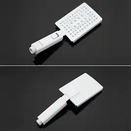 Смеситель для ванны Gappo G3207-8 с коротким изливом, Хром / Белый