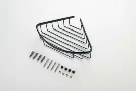 Полка для душа угловая Aquatek AQ4906MB, Черный матовый