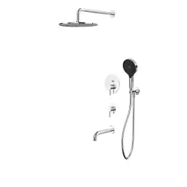 Душевая система для ванны WHITECROSS Y chrome YSET07TOPCR, скрытого монтажа, Хром