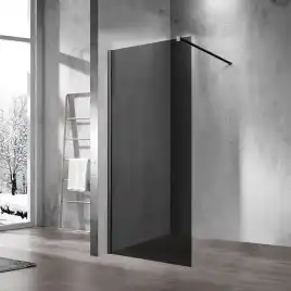 Душевая перегородка Vincea Walk IN 80 см, VSW-1H800CGB, профиль Черный, стекло Тонированное