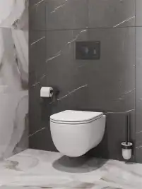 Унитаз подвесной BelBagno ETNA BB008CH-TOR/SC безободковый с сиденьем и смывом TORNADO