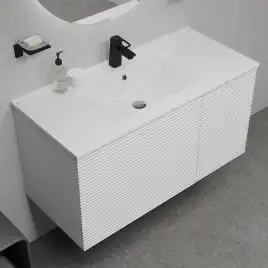 Тумба с раковиной IDDIS Bild 100, подвесная, Белая, BIL10W0i95K