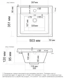Раковина Grossman Alice 50, белая
