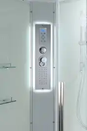Душевая кабина AvaCan K2810LED 100x80 см, низкий поддон, с крышей