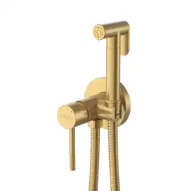 Гигиенический душ со смесителем Cezares RELAX-DIF-BORO, Брашированное золото