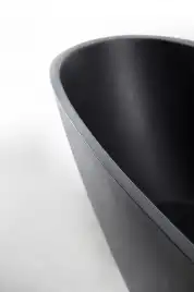 Ванна  Abber Dortmund 170х75 AM9911B из искусственного камня, Черная матовая