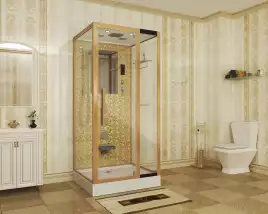 Душевая кабина Niagara Luxe 100х90х215 NG-7714G низкий поддон, с гидромассажем