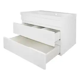 Тумба с раковиной Azario Эстима 70 CS00094583, подвесная, Белая глянцевая