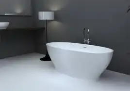 Акриловая ванна Abber 165х80 AB9207, отдельностоящая, Белая глянцевая