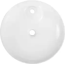 Раковина накладная Aquanet MOON-2 43х43х13 круглая, Белая глянцевая